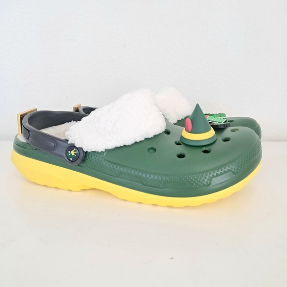 CROCS Green and Yellow Slip-On Loafers with Ventilation - Picture 6 of 11